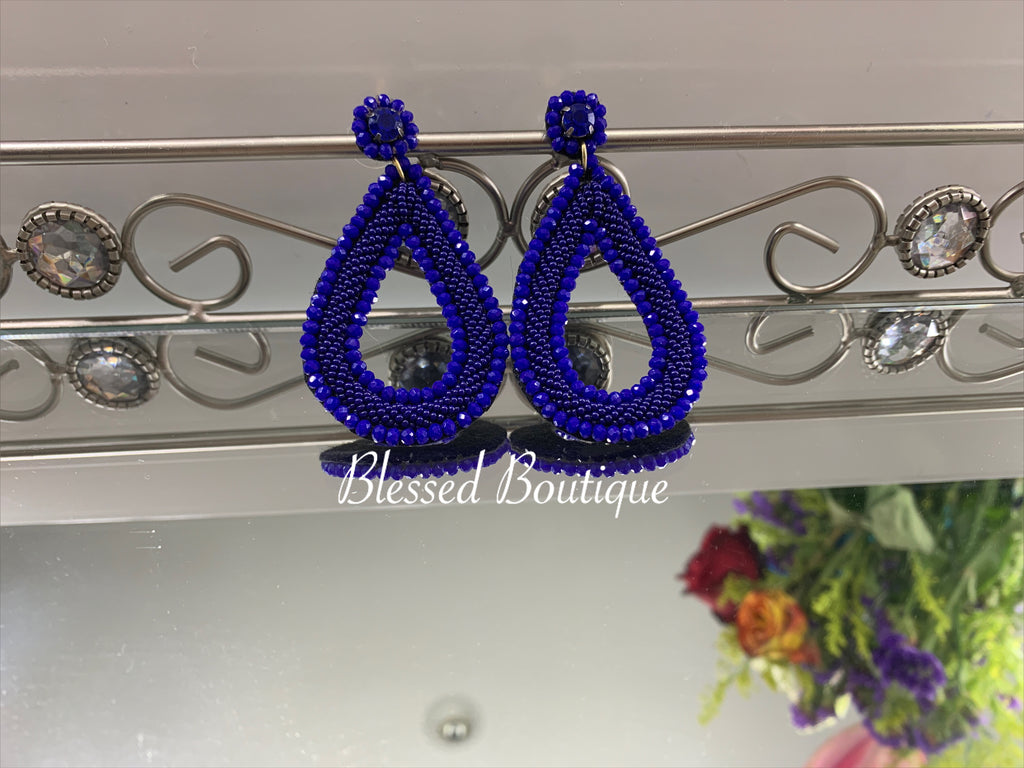 Blue Stones Earrings